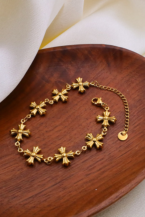 Roman Byzantine Style Vintage Cross Necklace and Bracelet-consonak
