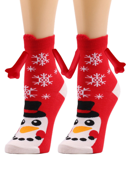 Christmas Cute Couple Magnetic Socks-consonak