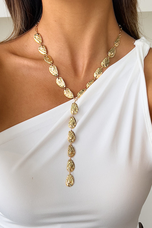 Fashion Irregular Baroque Style Teardrop-shaped Pendant Necklace | Consonak