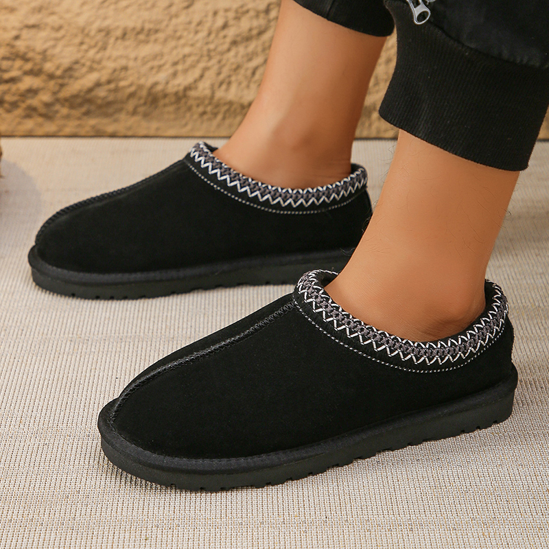 Ethnic Style Thin-soled Cotton Snow Boots-consonak