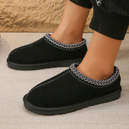 Ethnic Style Thin-soled Cotton Snow Boots-consonak