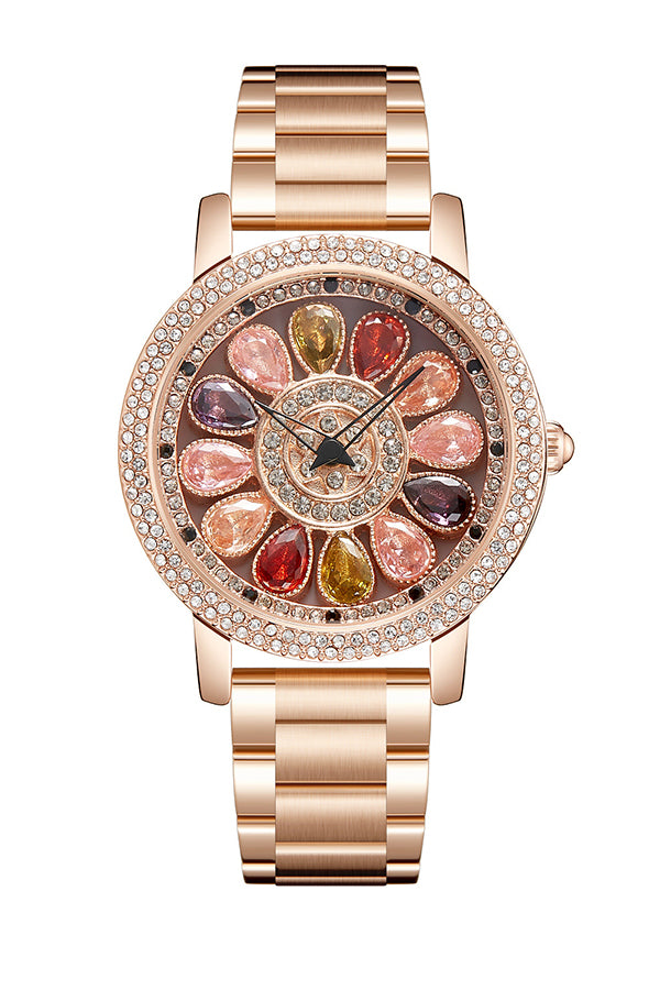 Fashionable Diamond-studded Elegant Quartz Watch-consonak