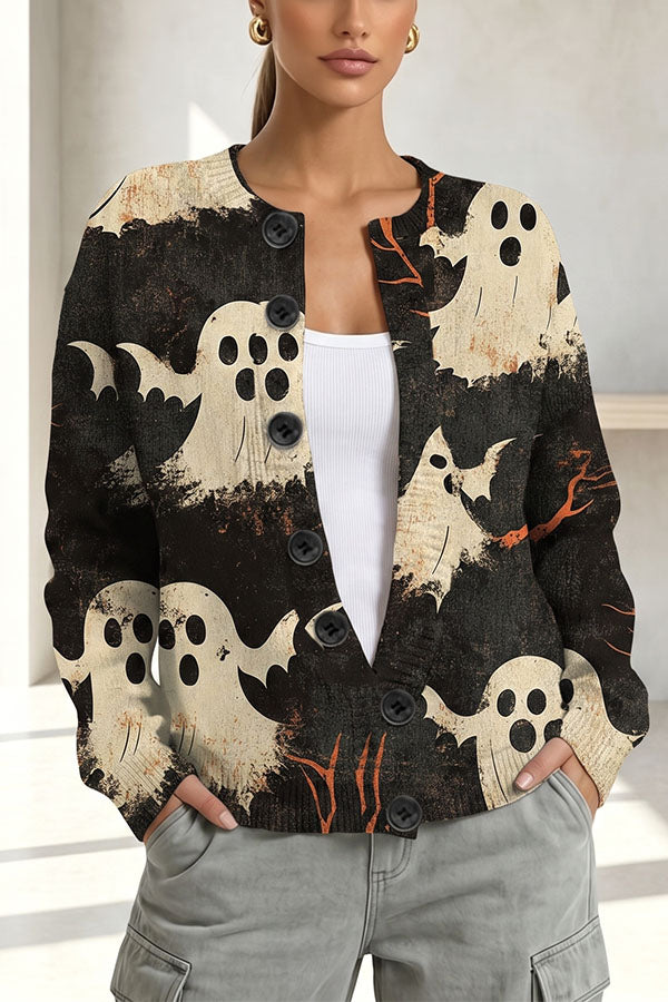 Halloween-themed cardigan-Consonak