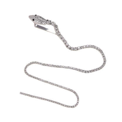 Fashionable Rhinestone Snake Chain Hair Accessories-consonak