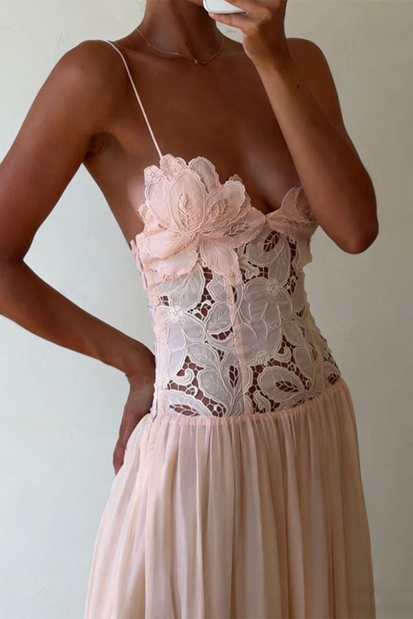 Amelie Lace Bustier Dress-Consonak