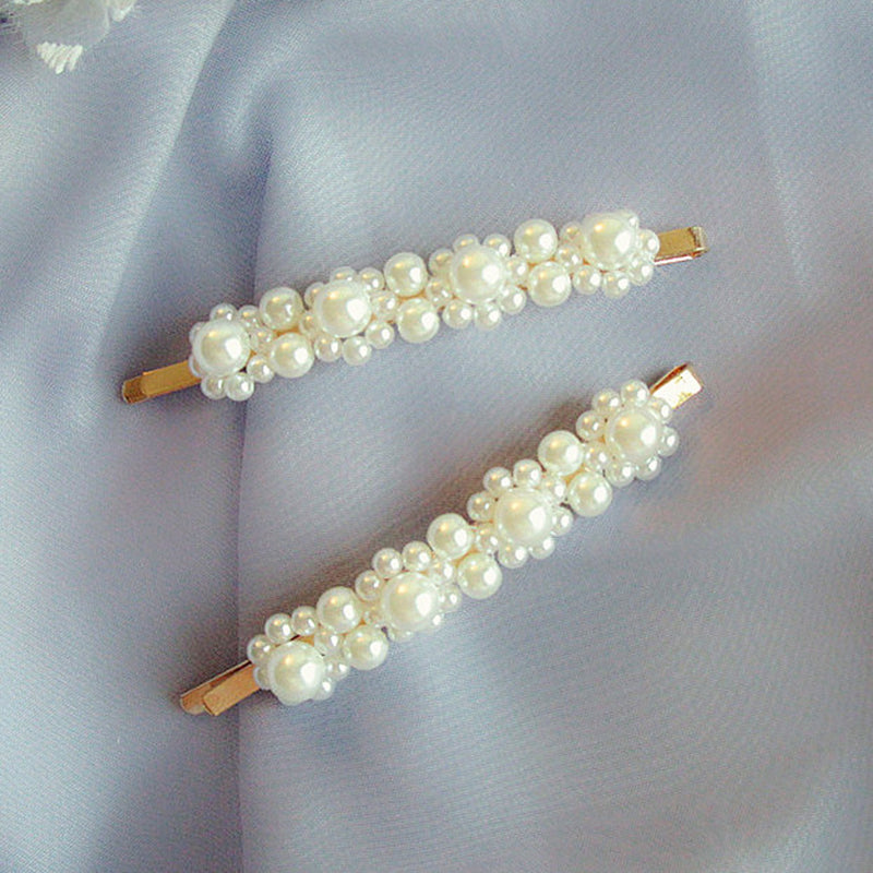 Vintage Handmade Pearl Beaded Clip-consonak