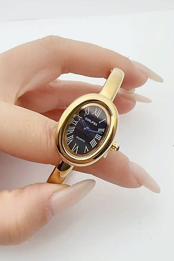 Fashionable Simple Oval Pointer Bracelet Watch-consonak