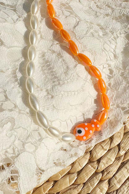 Cute Polka Dot Clownfish Necklace-consonak
