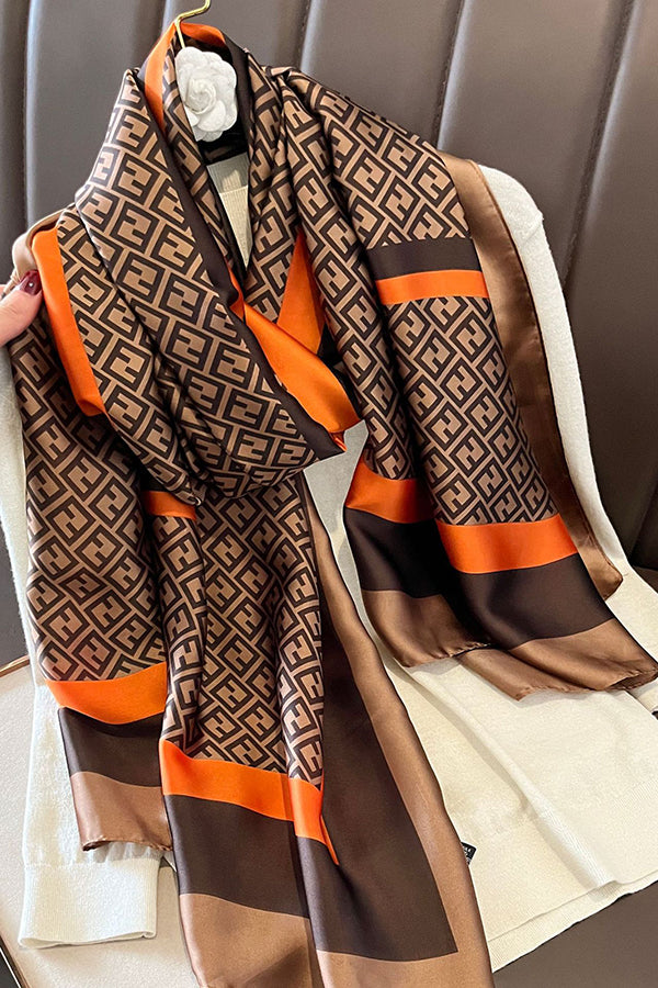 Elegant Imitation Silk Oversized Shawl Scarf-consonak