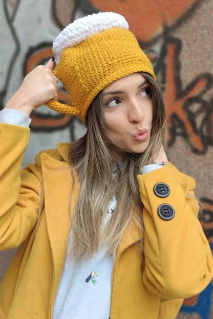 3D Cute Beer Mug Hat-consonak