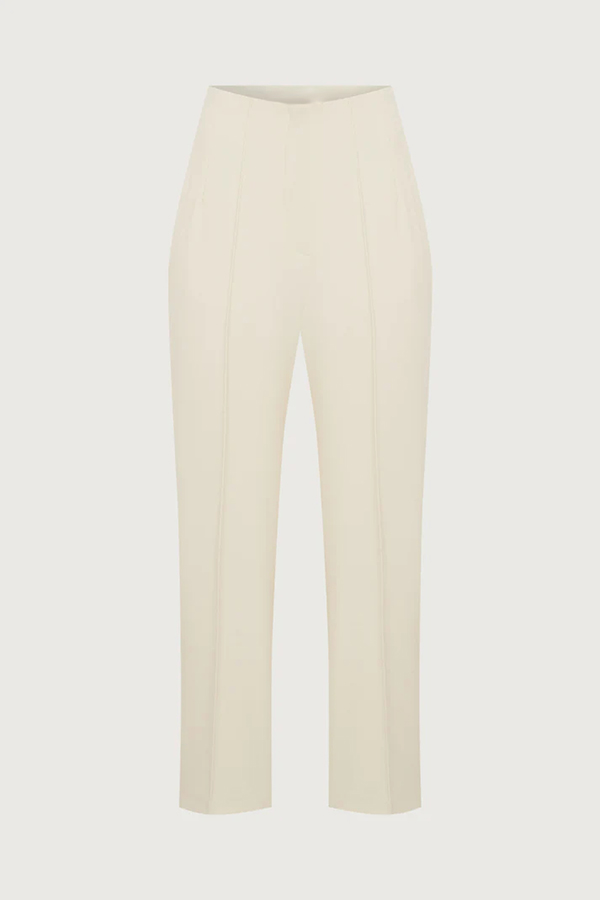 Exquisite and Fashionable High Waist Pocketed Straight Leg Pencil Pants-consonak