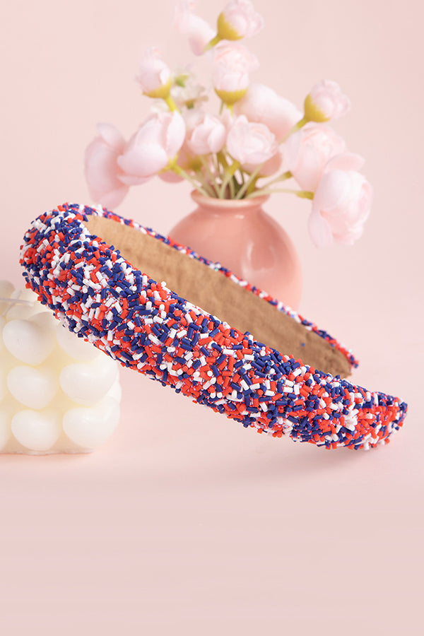 American Flag Color Matching Stylish Decorative Headband-consonak