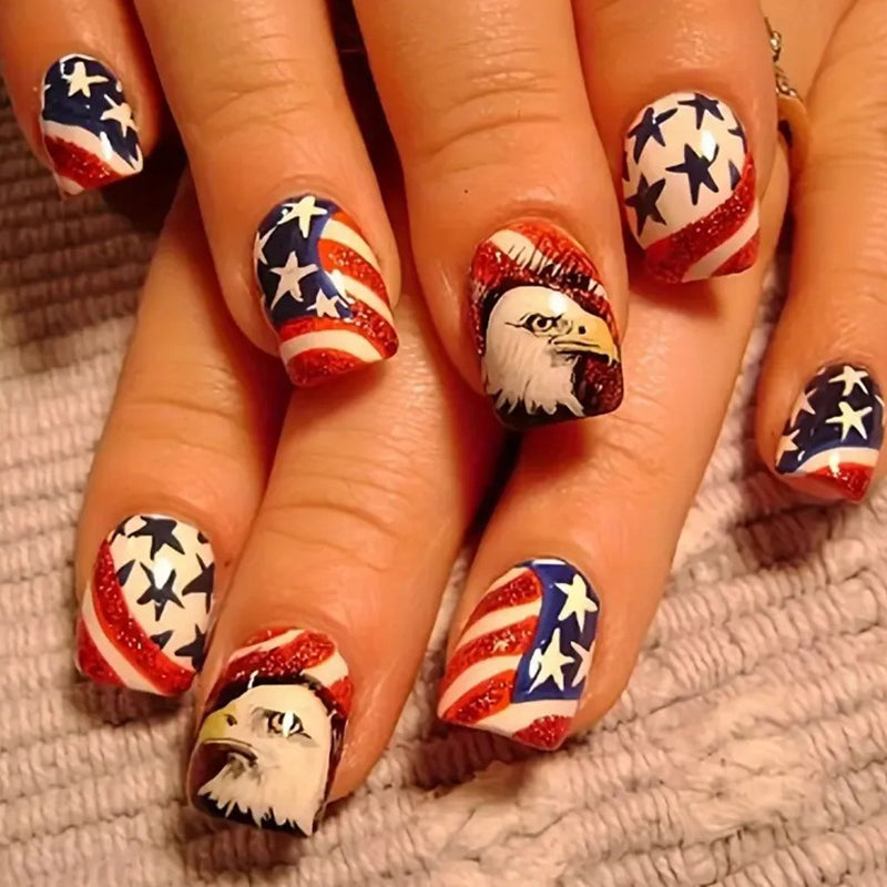 Independence Day Pattern Fashion Nail Art-consonak