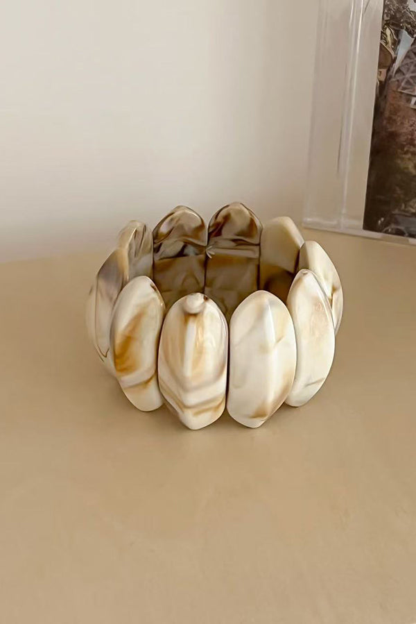 Fashionable Acrylic Oval Elastic Bracelet | Consonak