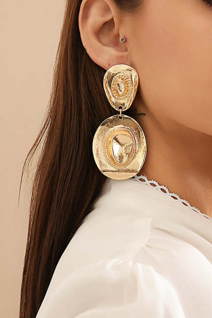 Western Cowboy Hat and Boots Pendant Earrings-consonak