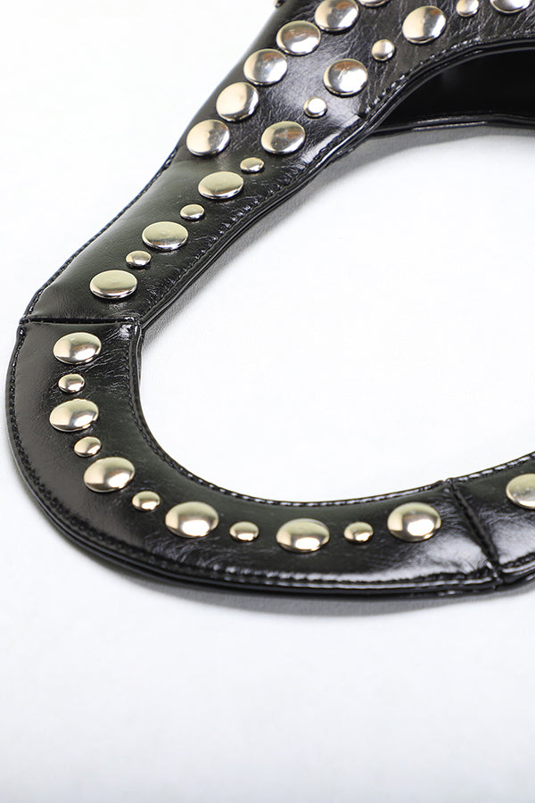 Punk Rivet Fashion Shoulder Bag-consonak