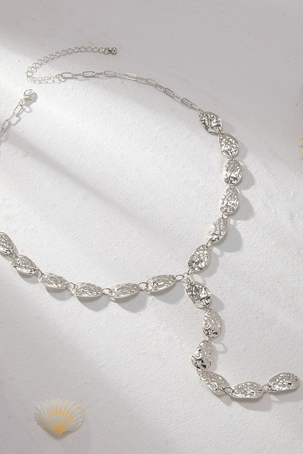 Fashion Irregular Baroque Style Teardrop-shaped Pendant Necklace | Consonak