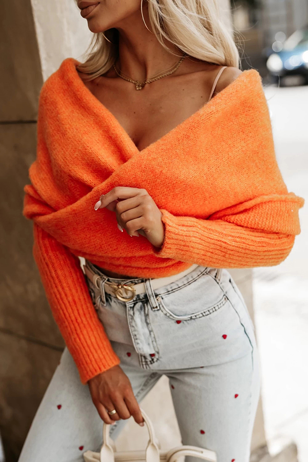 Warm in Two Ways Knit Off Shoulder Relaxed Poncho Sweater-consonak