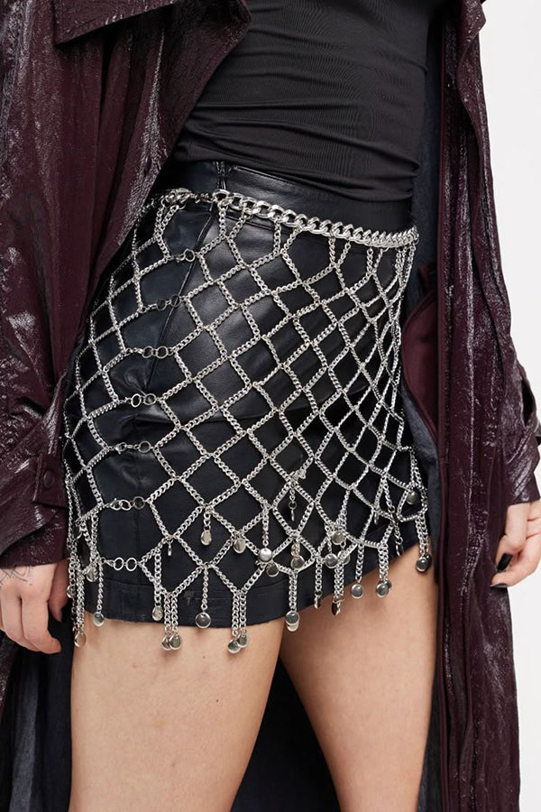 Sexy Metal Fishnet Waist Chain-consonak