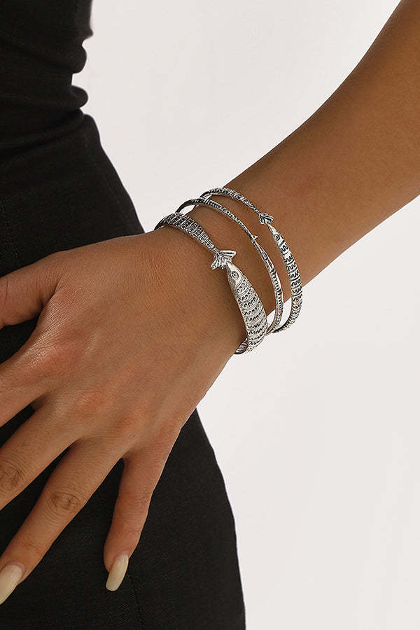 Retro Style Multi-layered Fish Shape Bracelet-consonak