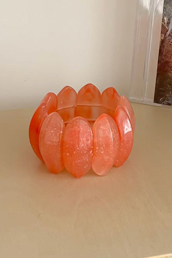 Fashionable Acrylic Oval Elastic Bracelet | Consonak