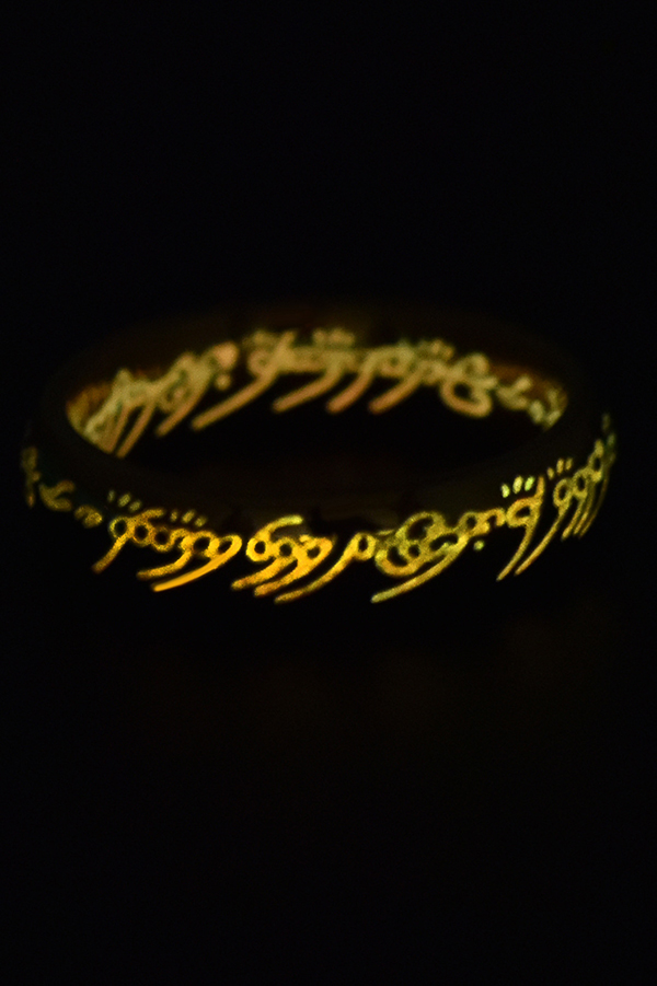 Personalized Stainless Steel Luminous Ring-consonak