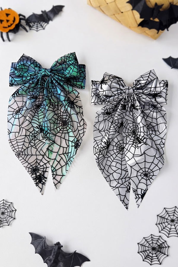Halloween Spiderweb Bow Hair Clip-Consonak