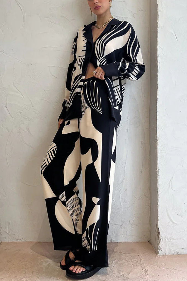 Delightful Chic Elastic Waist Pocketed Wide Leg Drape Pants-consonak