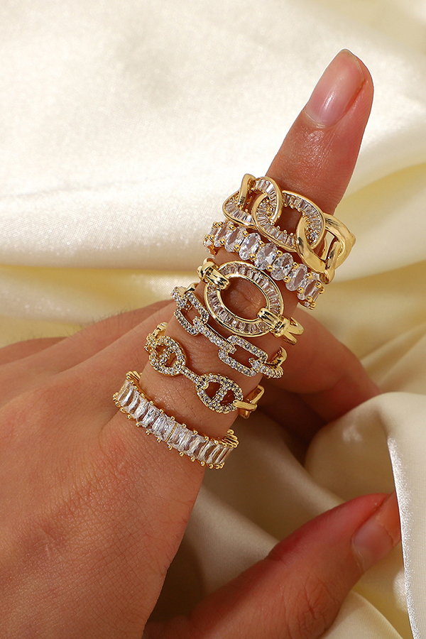 Vintage Zircon Open Ring-consonak