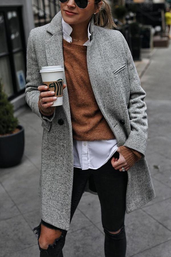 Outlook Button Down Textured Coat-consonak