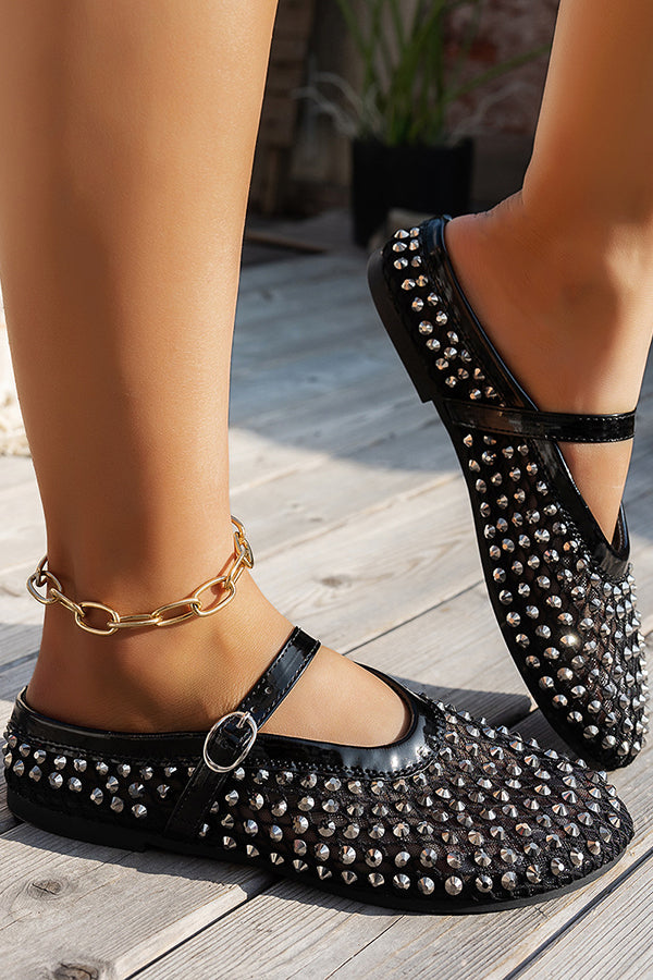Fashionable Rhinestone Elegant French Buckle Sandals-consonak