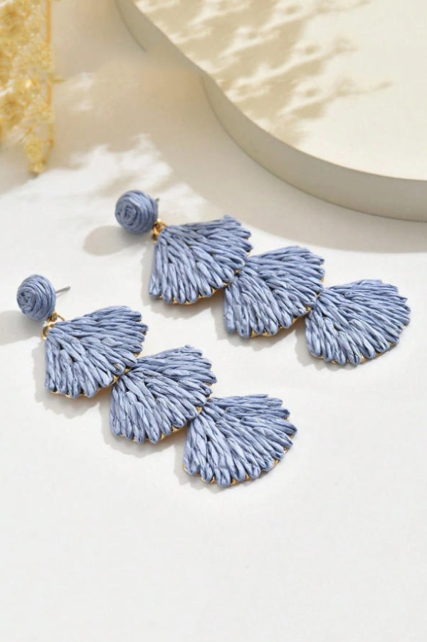 Bohemian Style Woven Seashell Vacation Earrings