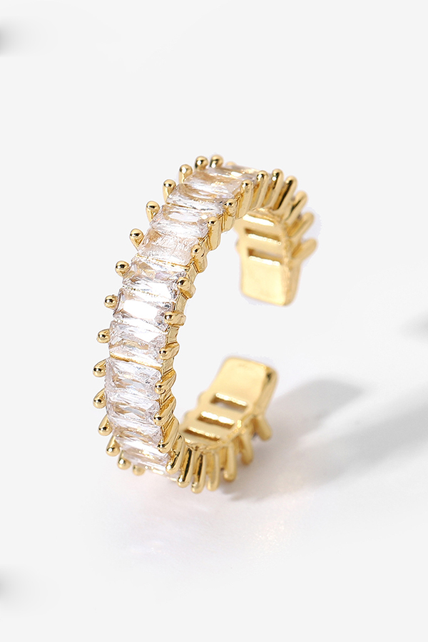 Vintage Zircon Open Ring-consonak