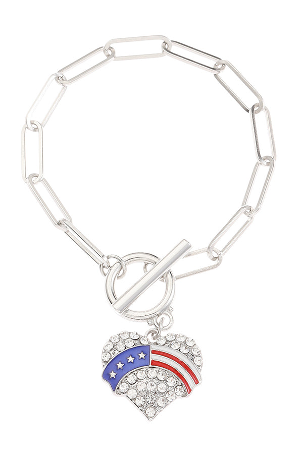 American Flag Independence Day Fashion Bracelet-consonak