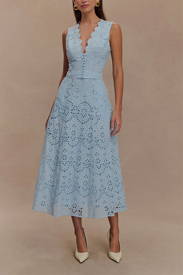 Marina Elegant Broderie Anglaise Set-Consonak