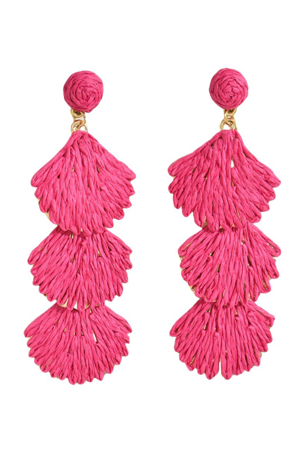 Bohemian Style Woven Seashell Vacation Earrings