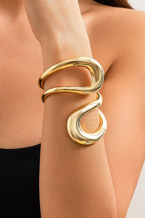 Fashion Alloy Twisted Double Layer Jewelry-consonak