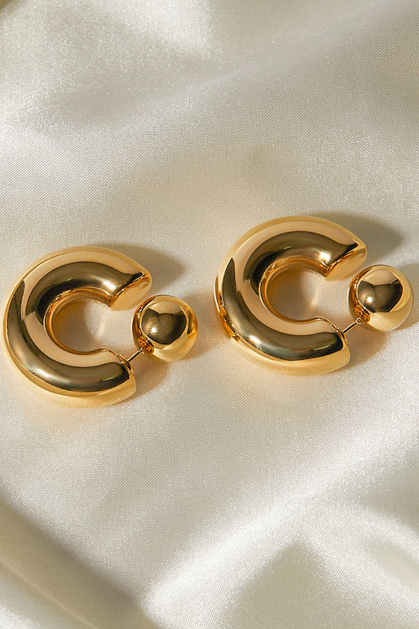 Fashionable C-shaped Niche Earrings | Consonak