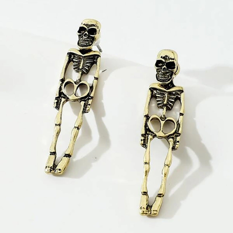 Halloween Skeleton Vintage Earrings-consonak