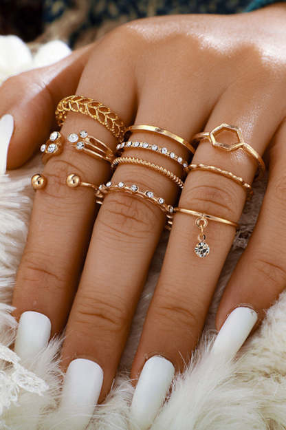 Adjustable Personality Ring with Irregular Geometric Opening-consonak