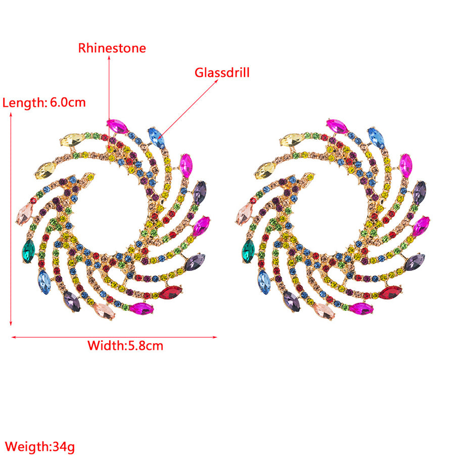 Colored Tornado Earrings-consonak