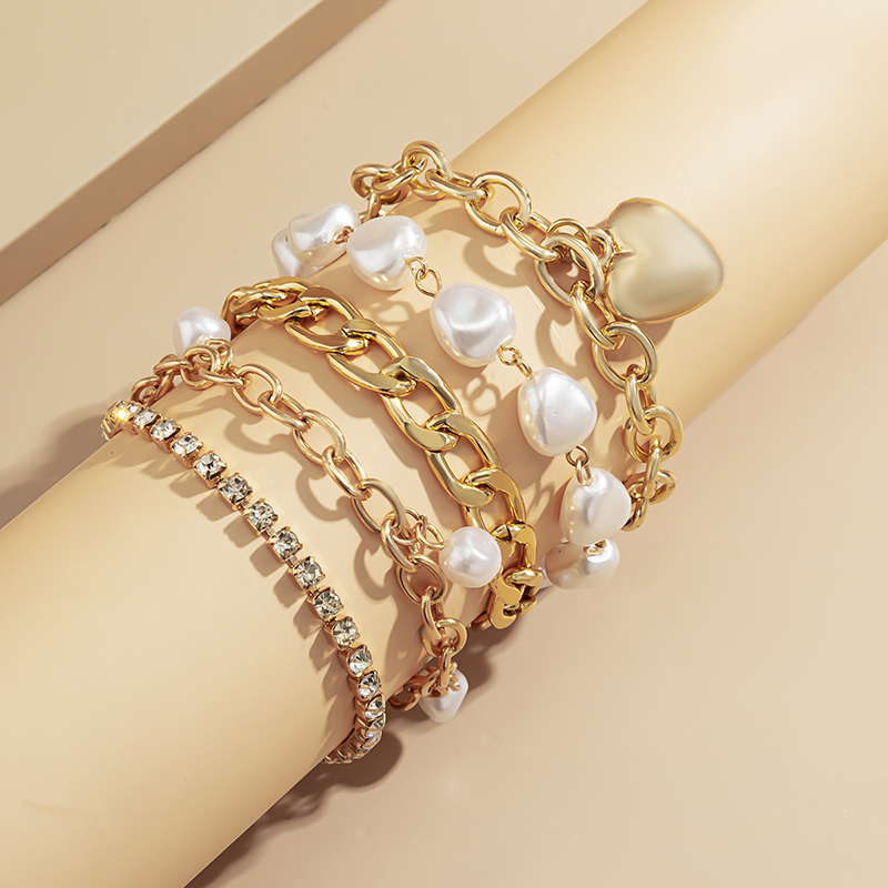 Special Shaped Imitation Pearl Vintage Baroque Bracelet-consonak