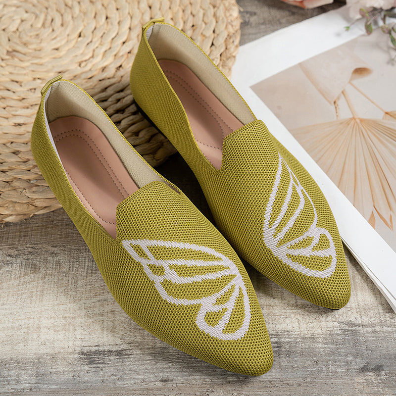 Elegant Pointed Toe Versatile Flat Shoes-consonak