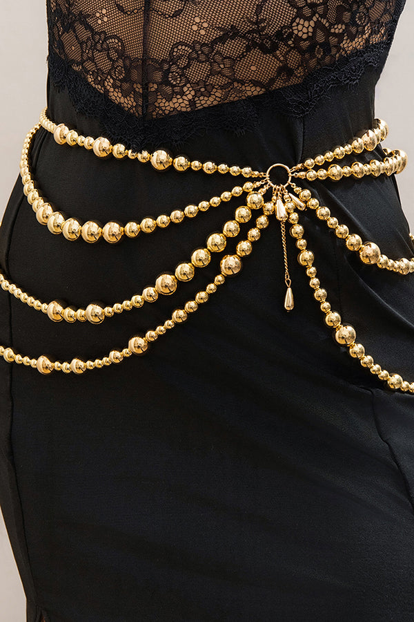 Sexy Holiday Style Faux Pearl Body Necklace | Consonak