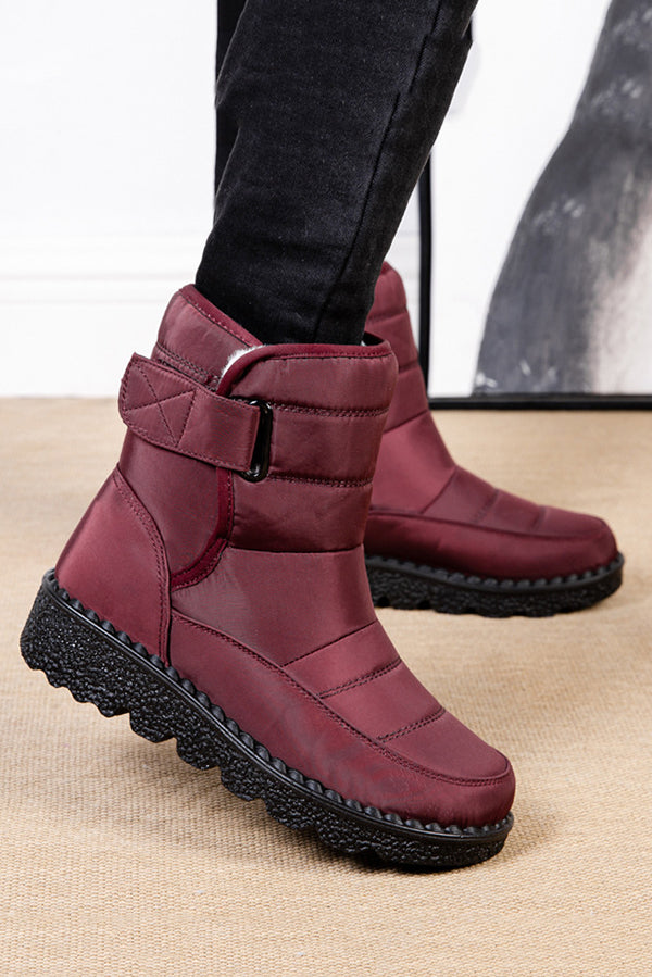 Warm Round Toe Thick-soled Casual Snow Boots-consonak