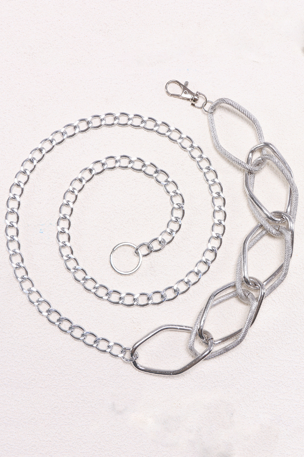 Fashionable Chunky Metal Chain Waist Chain-consonak
