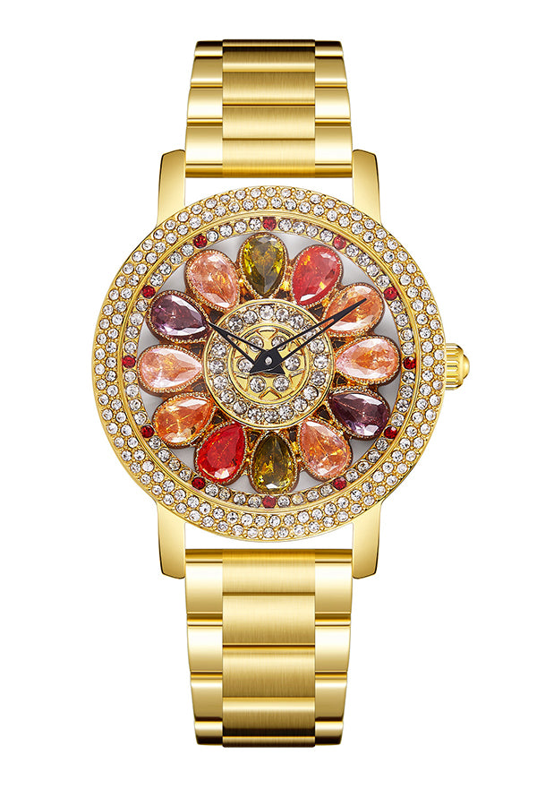 Fashionable Diamond-studded Elegant Quartz Watch-consonak