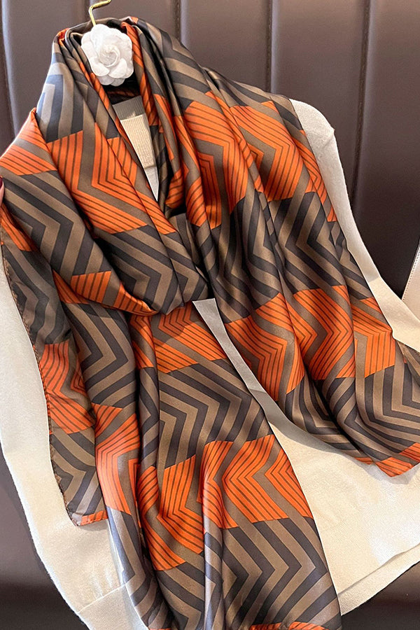 Elegant Imitation Silk Oversized Shawl Scarf-consonak