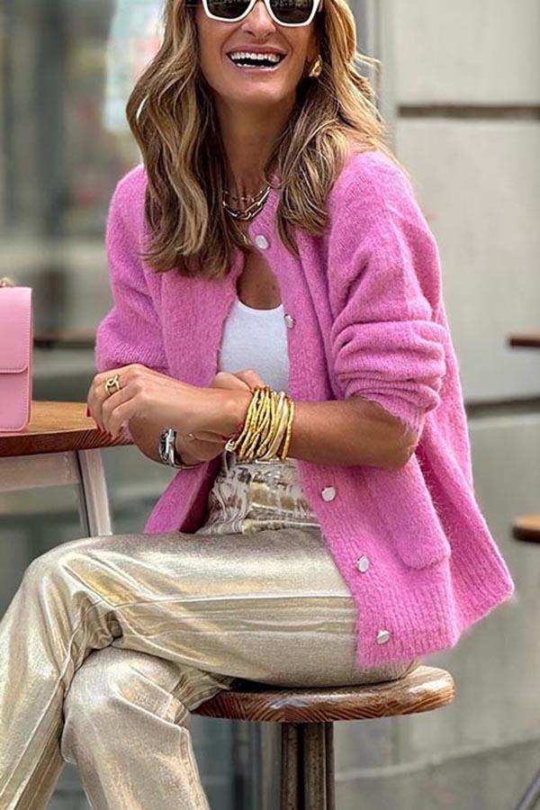 Falling for You Knit Long Sleeve Pocket Relaxed Cardigan-consonak