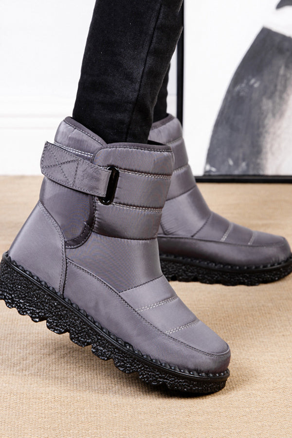 Warm Round Toe Thick-soled Casual Snow Boots-consonak